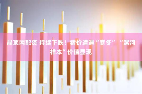 晶顶网配资 持续下跌！猪价遭遇“寒冬” “漯河样本”价值显现