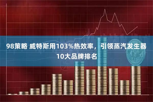 98策略 威特斯用103%热效率，引领蒸汽发生器10大品牌排名
